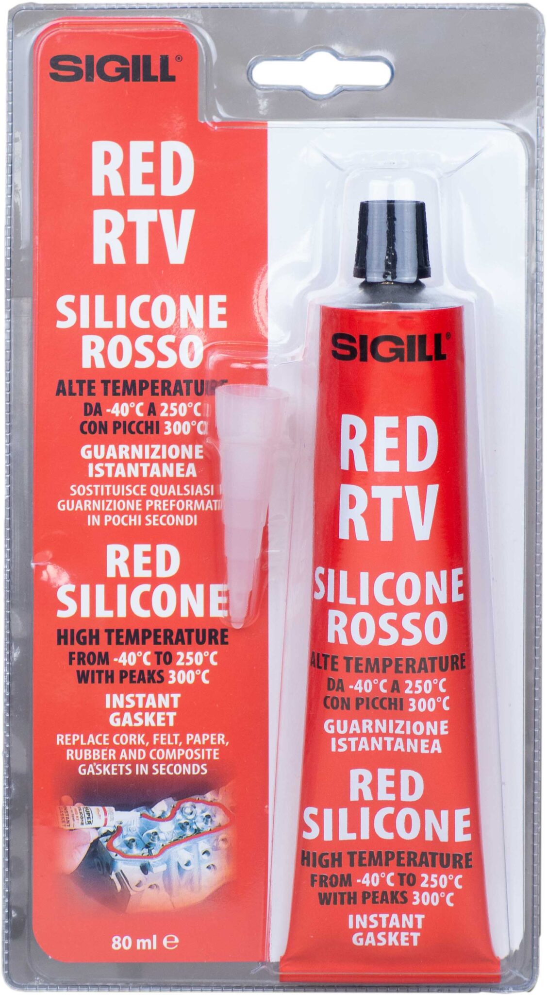 Red Rtv Label Red RTV Gasket - NPT